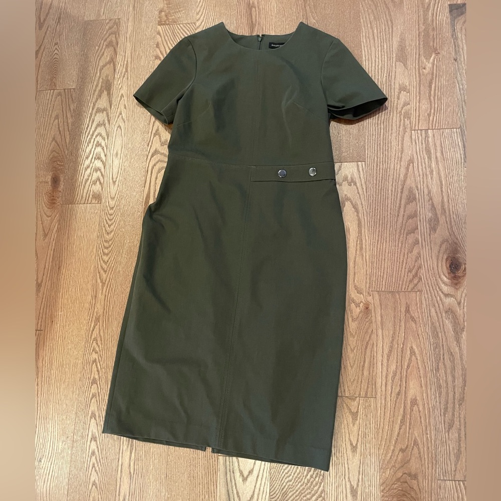 Banana Republic Army Green Dress